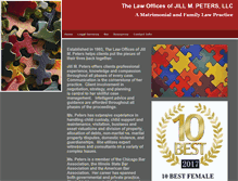 Tablet Screenshot of jillmpeters.com